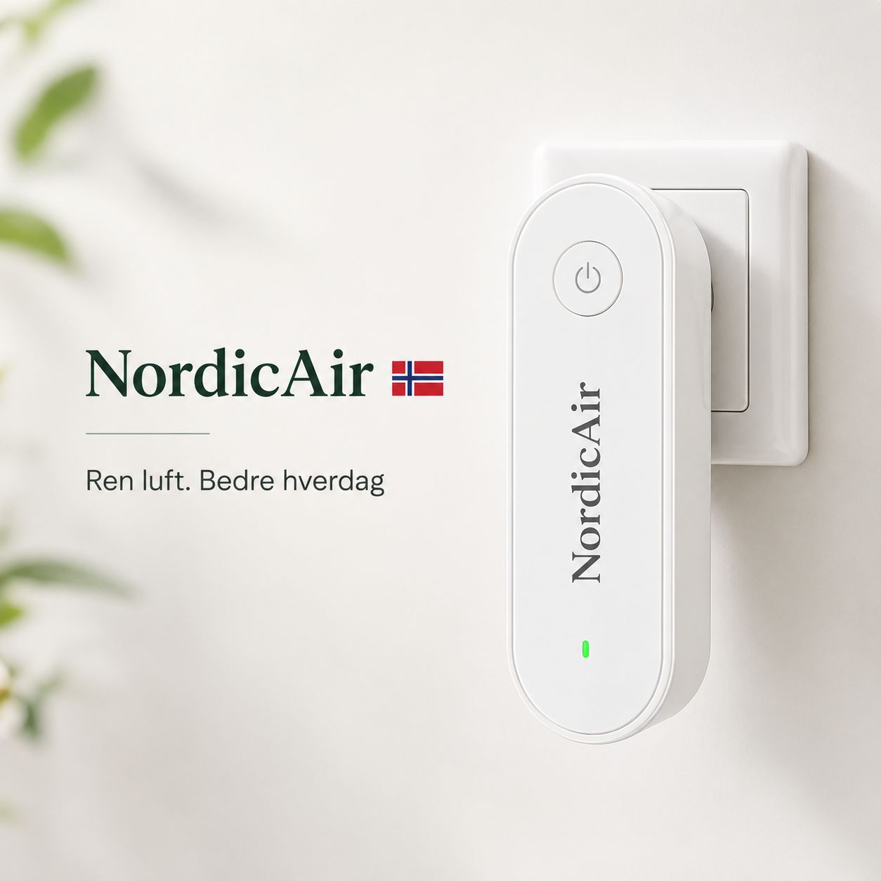 NordicAir™ Luftrenser | Pust fritt i soverommet ditt på bare 30 minutter